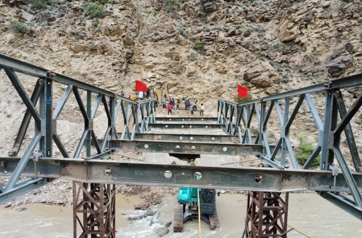 In construction Bridge at Buransh निर्माणाधीन पुल